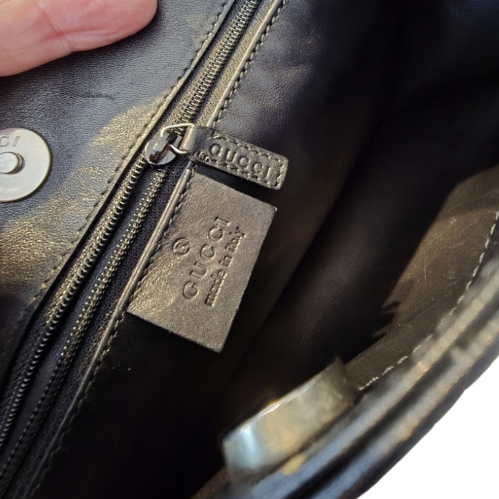 Gucci Vintage Tom Ford Era Calfskin Leather Hobo Bag w/ Dustbag & COA In EUC - Picture 13 of 16